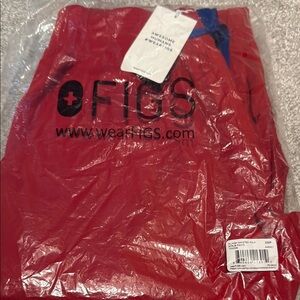 Figs Yola Red Scrub Pants XSP